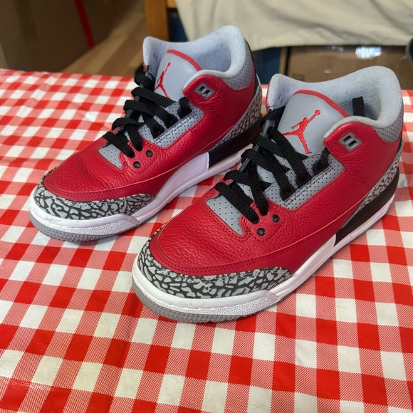 Nike Air Jordan 3 Retro SE GS III Fire Red All Star Game Chicago CQ0488-600 5.5Y - Picture 9 of 10